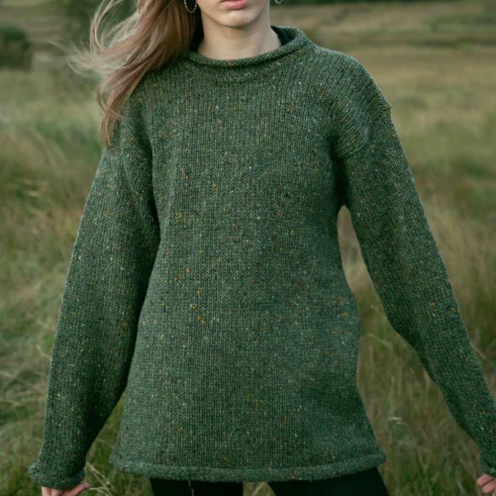 Hand Loomed Roll Neck Sweater